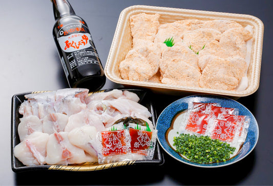 とらふぐちり・唐揚げセット